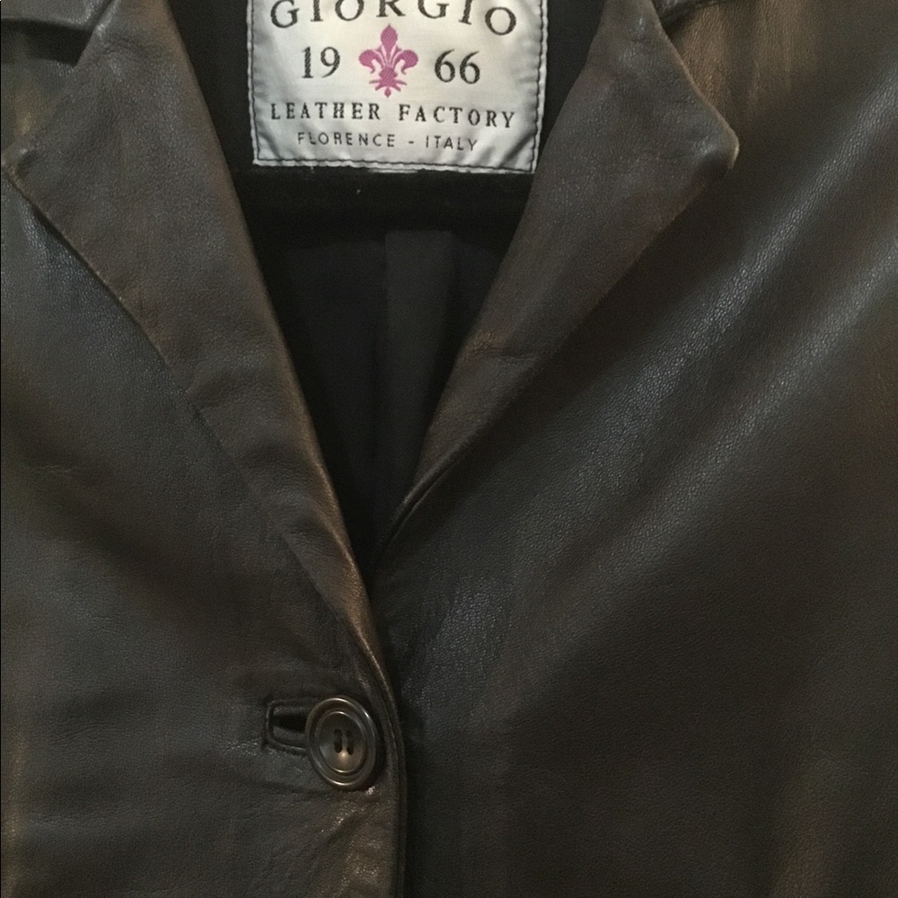 Giorgio Soft Leather Coat Made in 🇮🇹 Italy